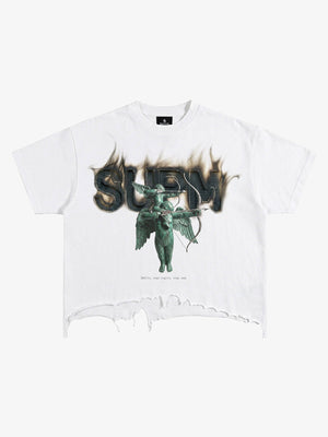 Distressed Art Print Tee