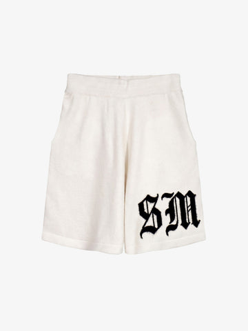 Gothic Chenille Oversized Street Shorts 