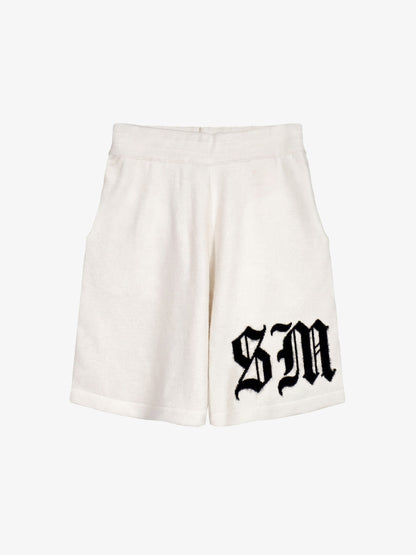Gothic Chenille Oversized Street Shorts 
