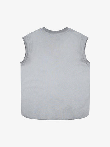 Letter Cross Graphic Distressed Tank Top