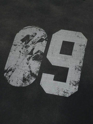 Distressed NO. 09 Long Sleeve T-Shirt 
