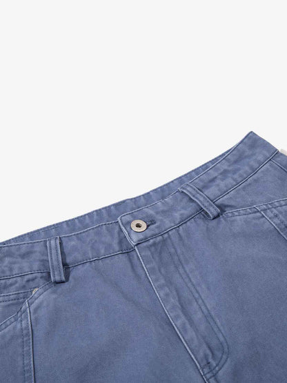 Embroidered Star Curved Seam Pants