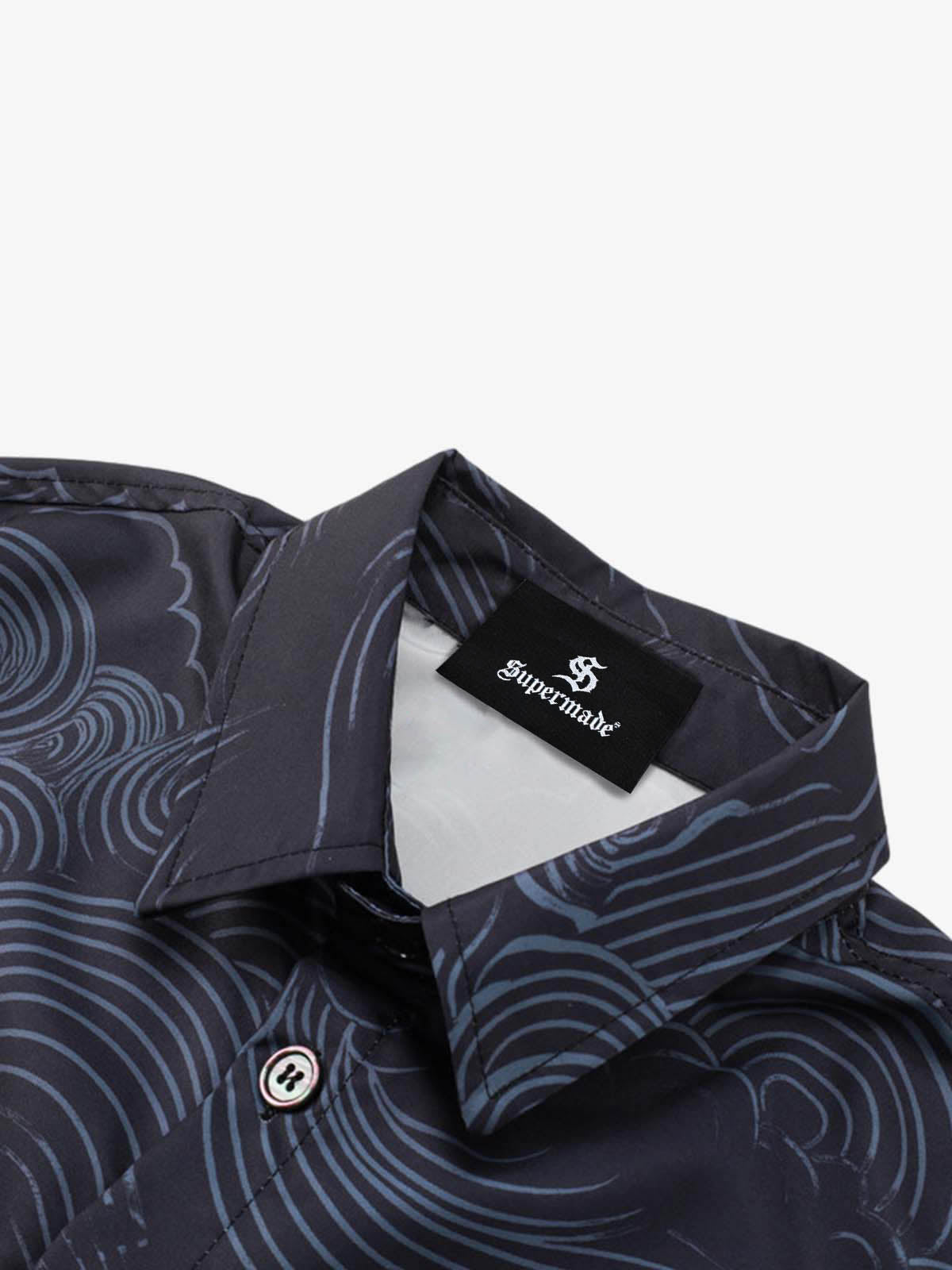 Japanese Wave Dragon Skeleton Shirt