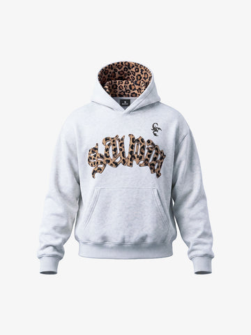 Leopard Patchwork Hoodie & Trousers Set