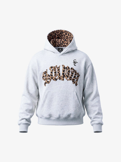 Leopard Patchwork Hoodie & Trousers Set