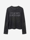 Waffle Knit Metal Detail Tee
