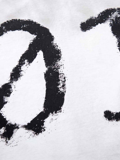 Washed Digital Graffiti T-Shirt