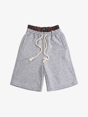 Logo Embroidery Double Waist Shorts