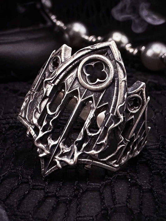 Gothic Armor Open Ring Adjustable 