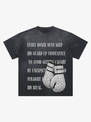 Rhinestone Boxing Glove Tee