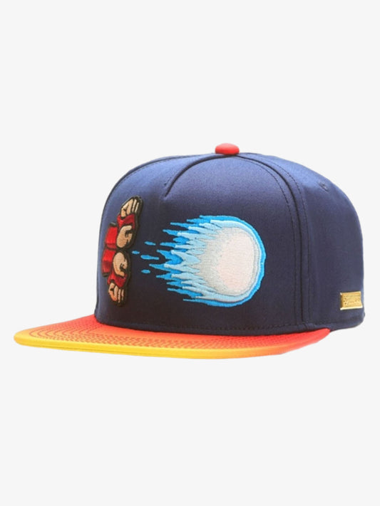 Graphic Embroidered Color Block Baseball Cap
