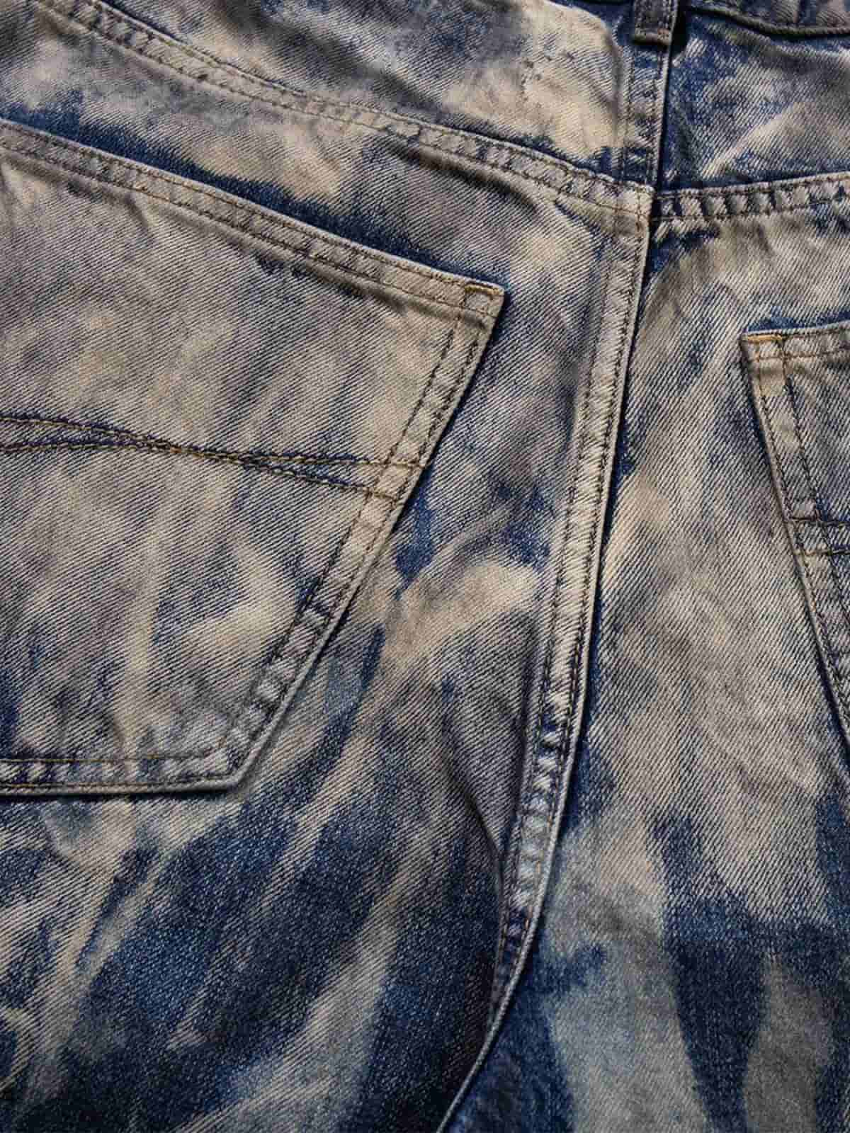Vintage Acid Wash Tie-Dye Jeans 