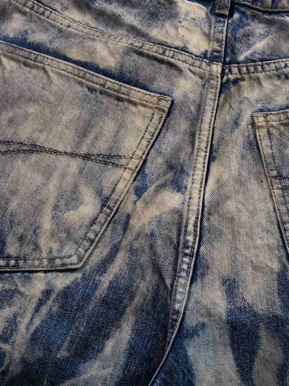 Vintage Acid Wash Tie-Dye Jeans 