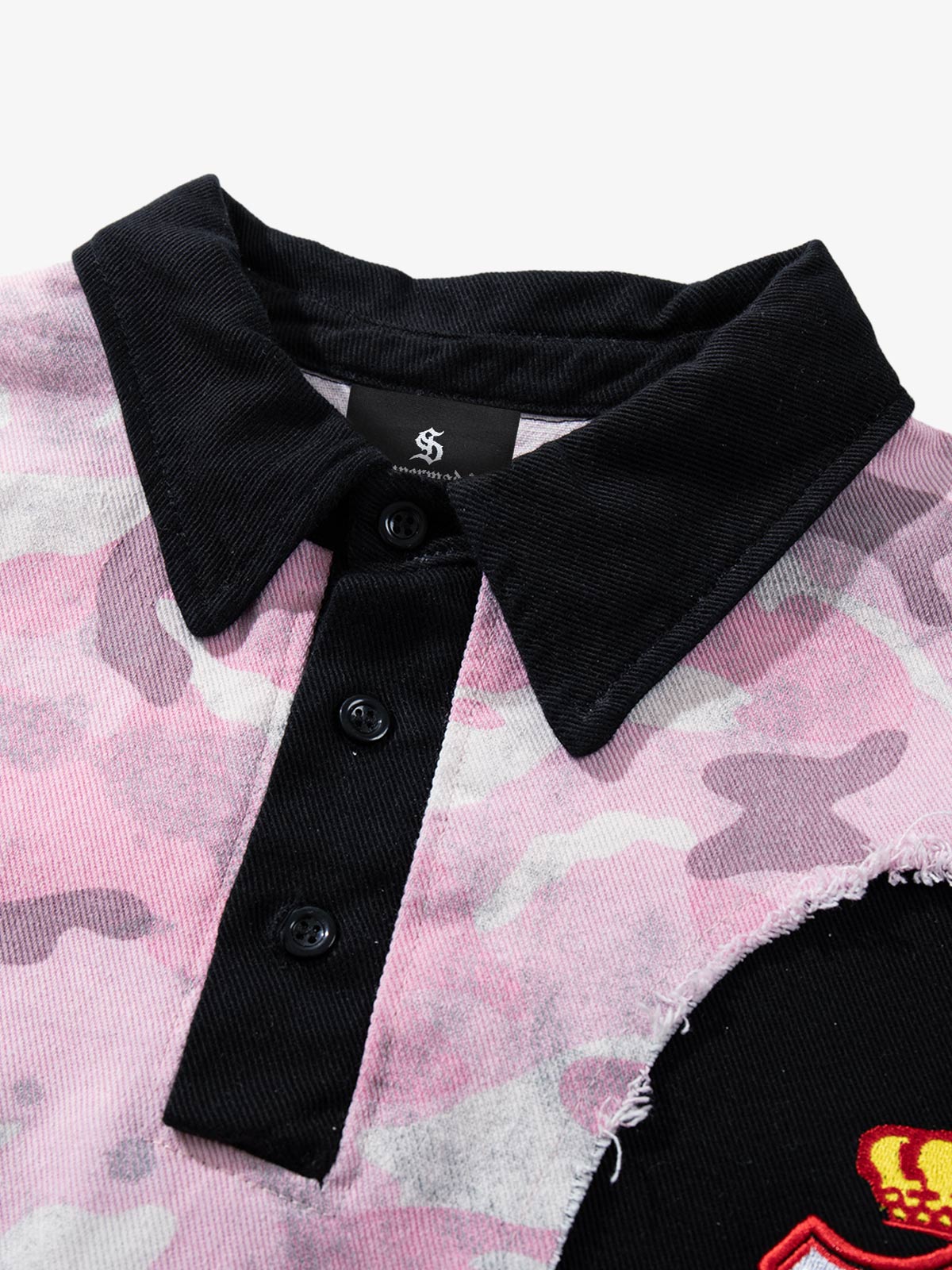 Camo Embroidered Polo Tee