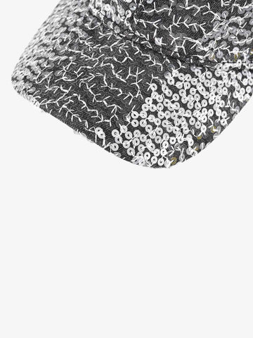 Embroidered Sequin Baseball Cap