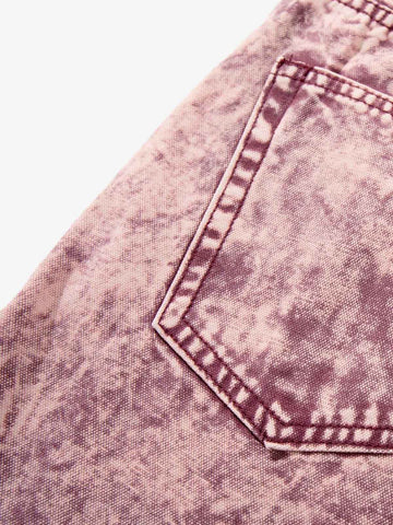 Purple Tie-Dye Finish Acid Wash Jeans 