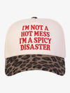 CottFunny Slogan Embroidered Contrast Baseball Cap