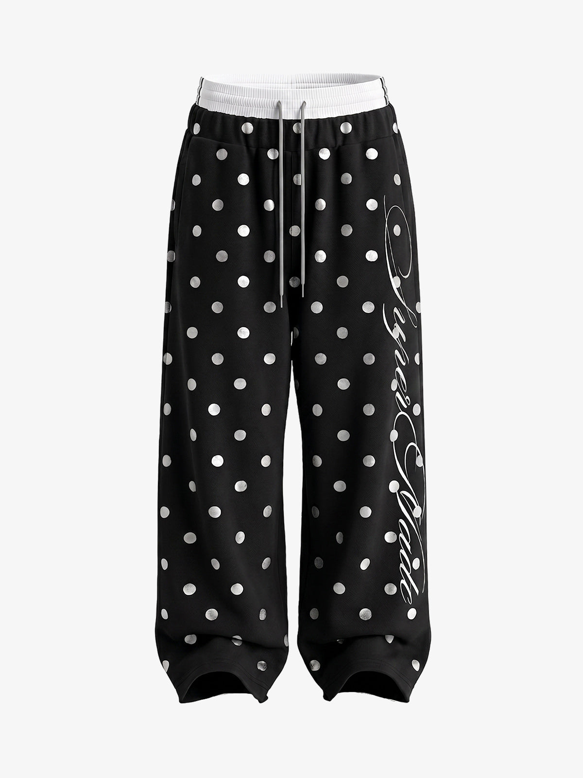 Double Waist Polka Dot Pants