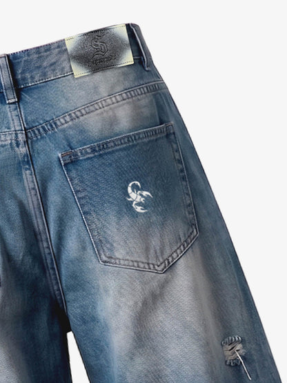 Fractured Bone Baggy Jeans