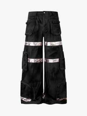 Cyberpunk Reflective Multi-Pocket Cargo Pants