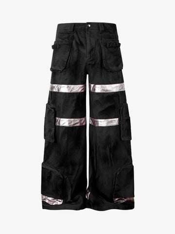 Cyberpunk Reflective Multi-Pocket Cargo Pants