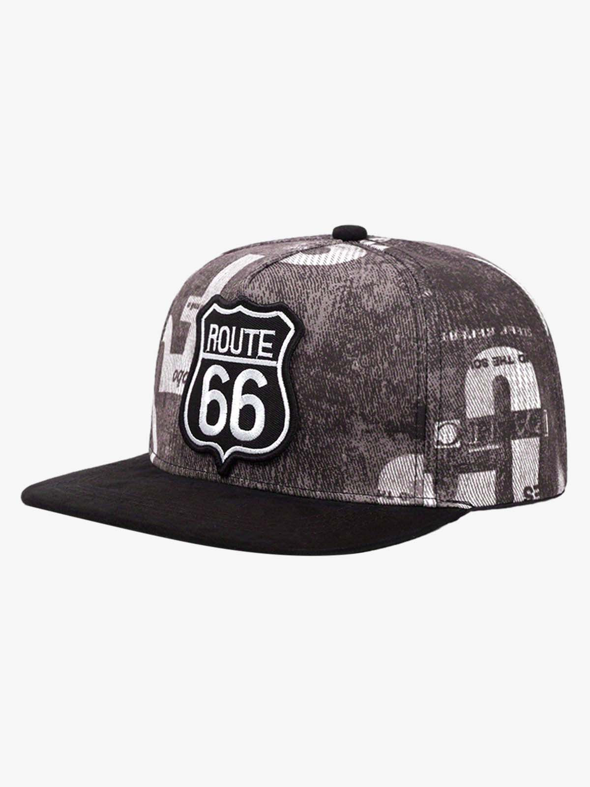 Route 66 Embroidered Snapback Hat