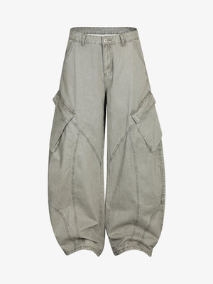 Patchwork Multi-Pocket Workwear Casual Machete Pants 