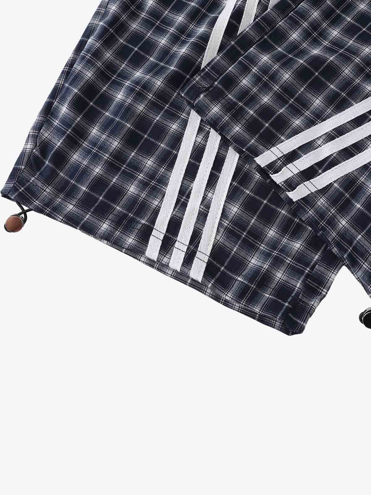 Plaid Patchwork Pants