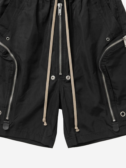 Heavy Zip Functional Techwear Shorts 