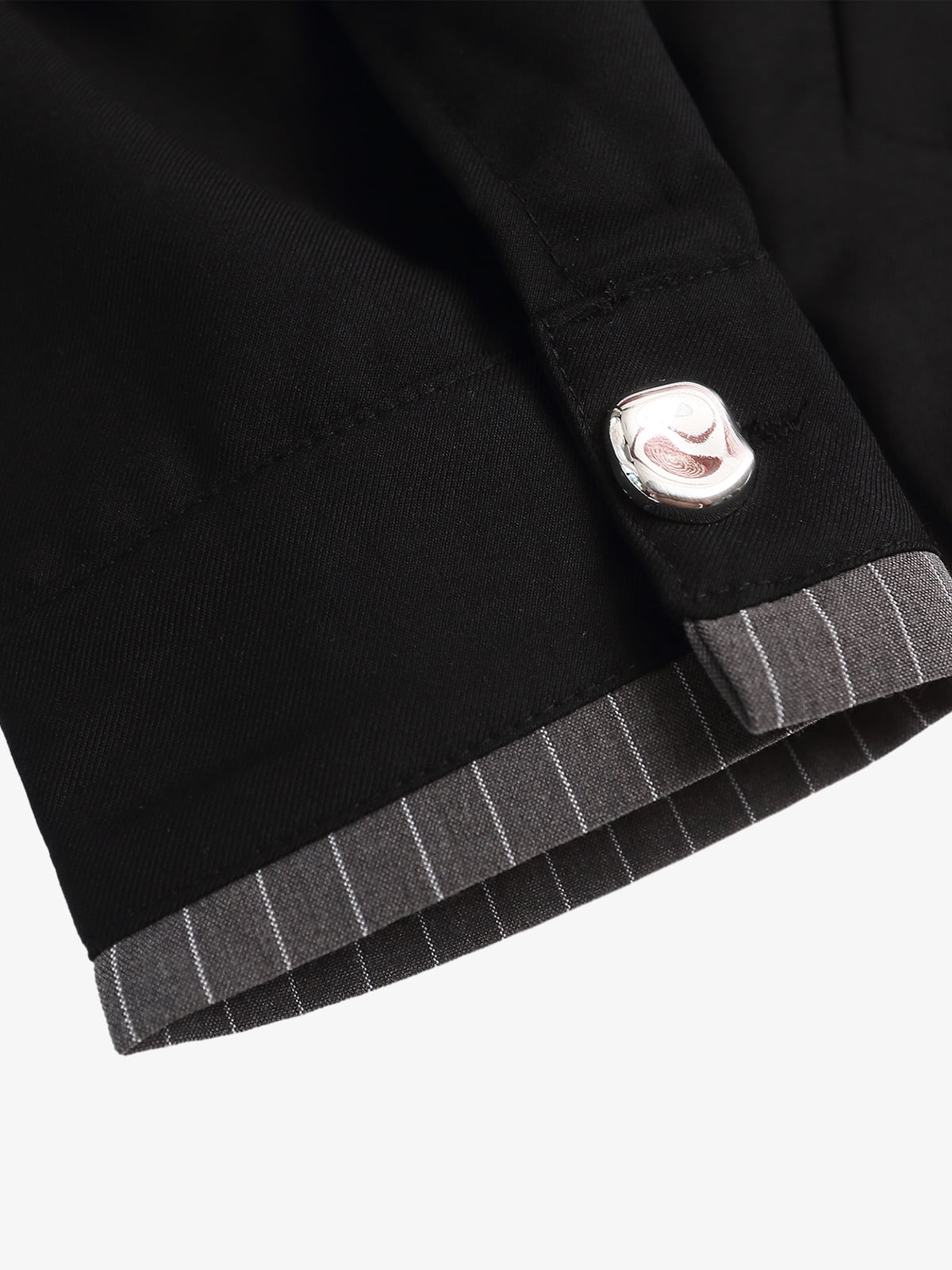 Deconstructed Double-Collar Cropped Jacket