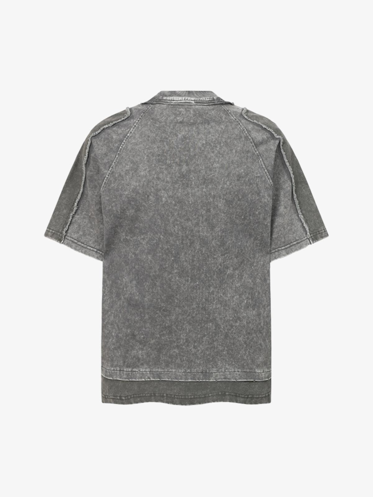 Exposed Seam Washed T Shirt