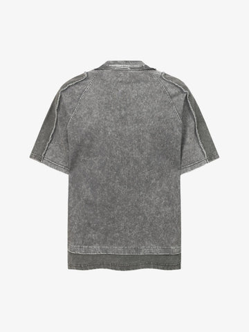 Exposed Seam Washed T Shirt