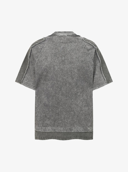 Exposed Seam Washed T Shirt