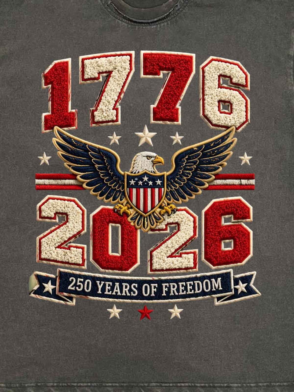 Towel Embroidery Washed Vintage T-Shirt