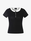 Layered Look Henley Slim Fit Short Sleeve T-Shirt 