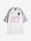 Graphic Number 07 Spliced Raglan T-Shirt