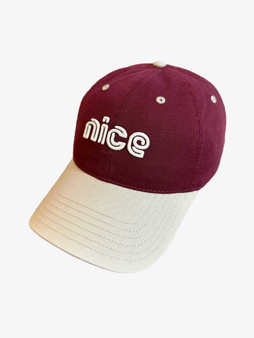 Color-Block Nice Letter Baseball Cap