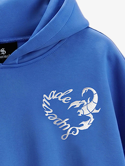 Cotton-Padded Hoodie and Loose Trousers Set