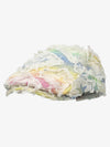 Distressed Rainbow Star Patchwork Flat Cap 