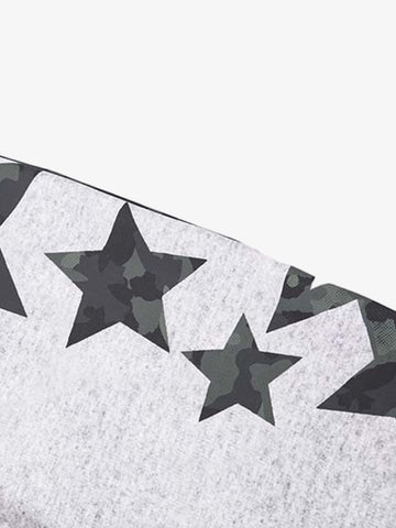 Camouflage Reversible Star Print Sweatpants 