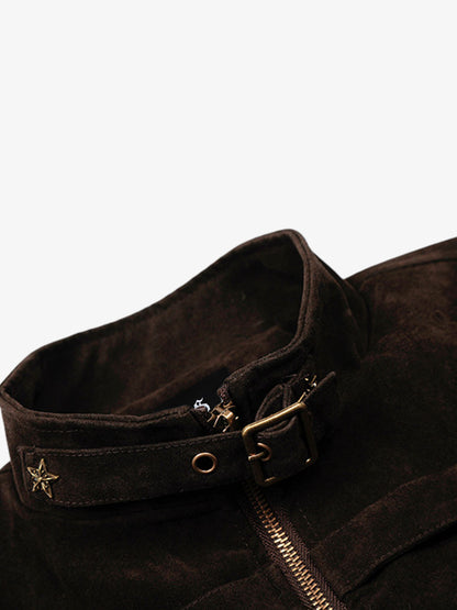 Star Studded Suede Jacket