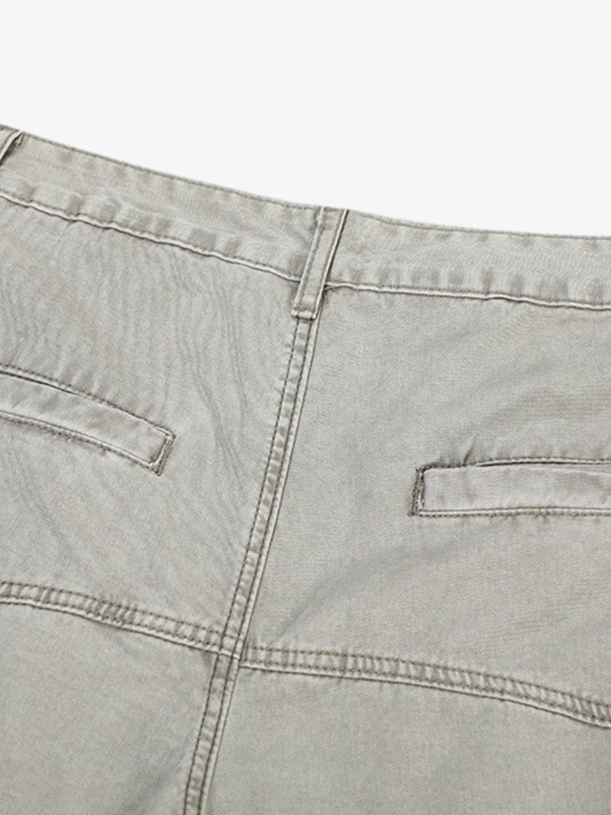 Patchwork Multi-Pocket Workwear Casual Machete Pants 