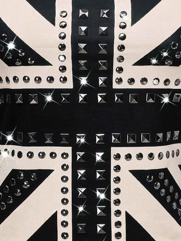 Studded Union Jack Tank Top
