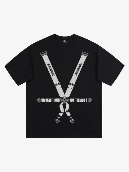 Original Racing Seat Belt Graphic T-Shirt 