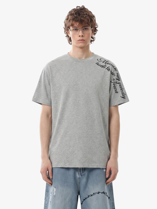 Rose Cross Slogan Graphic T-Shirt 