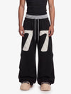 Double-Waisted Ruched Sweatpants