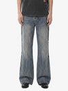 Retro Washed Faded Flared Jeans 