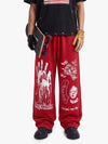 Dark Graphic Print Sweatpants