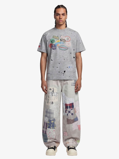 Retro Ink Splash T-Shirt 