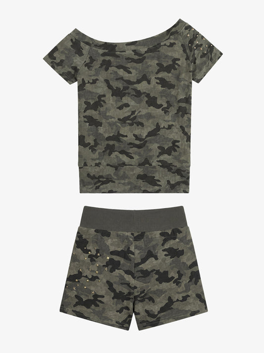 Camo Faux Fur Lounge Set